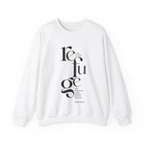God Is Our Refuge Christian Sweatshirt – Psalm 46:1–2 in white | Faith Culture