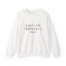 I Am God’s Masterpiece Christian Sweatshirt – Ephesians 2:10 in white | Faith Culture