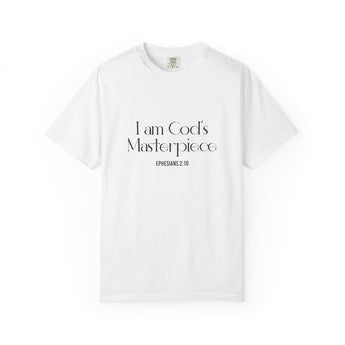 I Am God’s Masterpiece Christian T Shirt | Ephesians 2:10 White