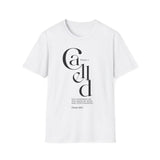 In the Day I Called Christian T-Shirt — Psalm 138:3 in white