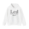 Led by the Father Christian Hoodie – Romans 8:14 in white | Faith Culture