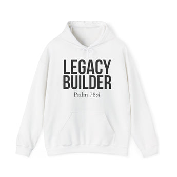 Legacy Builder Christian Hoodie – Psalm 78:4 in white | Faith Culture