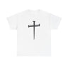 Nails of Grace Christian T-Shirt — Cross Design in white