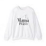 This Mama Strengthens with Prayer Christian Sweatshirt in white | Faith Culture