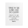 Trust in the Lord and Do Good Christian wall poster, 18 × 24 inches, inspired by Psalm 37:3