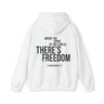Where the Spirit Is There Is Freedom Christian Hoodie – 2 Corinthians 3:17 in white | Faith Culture