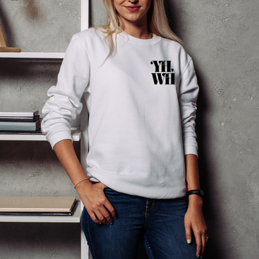 Yahweh Christian Sweatshirt in white | Faith Culture