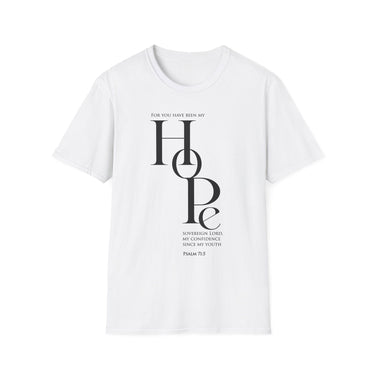 You Are My Hope Christian T-Shirt — Psalm 71:5 in white